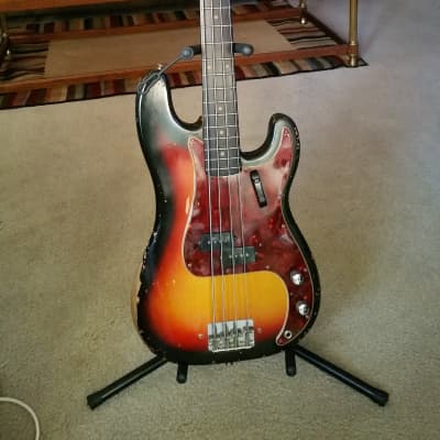 Fender Precision Bass 1962 2 Color Sunburst with Rosewood Fret Board image 1
