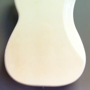1994 Fender Squier Series Precision Bass P Bass Arctic White w/ bag image 11