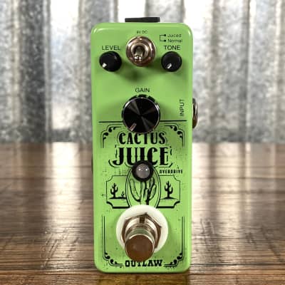Outlaw Effects Cactus Juice 2 Mode Screamer Style Overdrive Guitar Effect Pedal image 2
