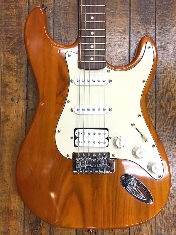 Palmer Deluxe Pro Strat-Style HSS 2000s Transparent Amber | Reverb