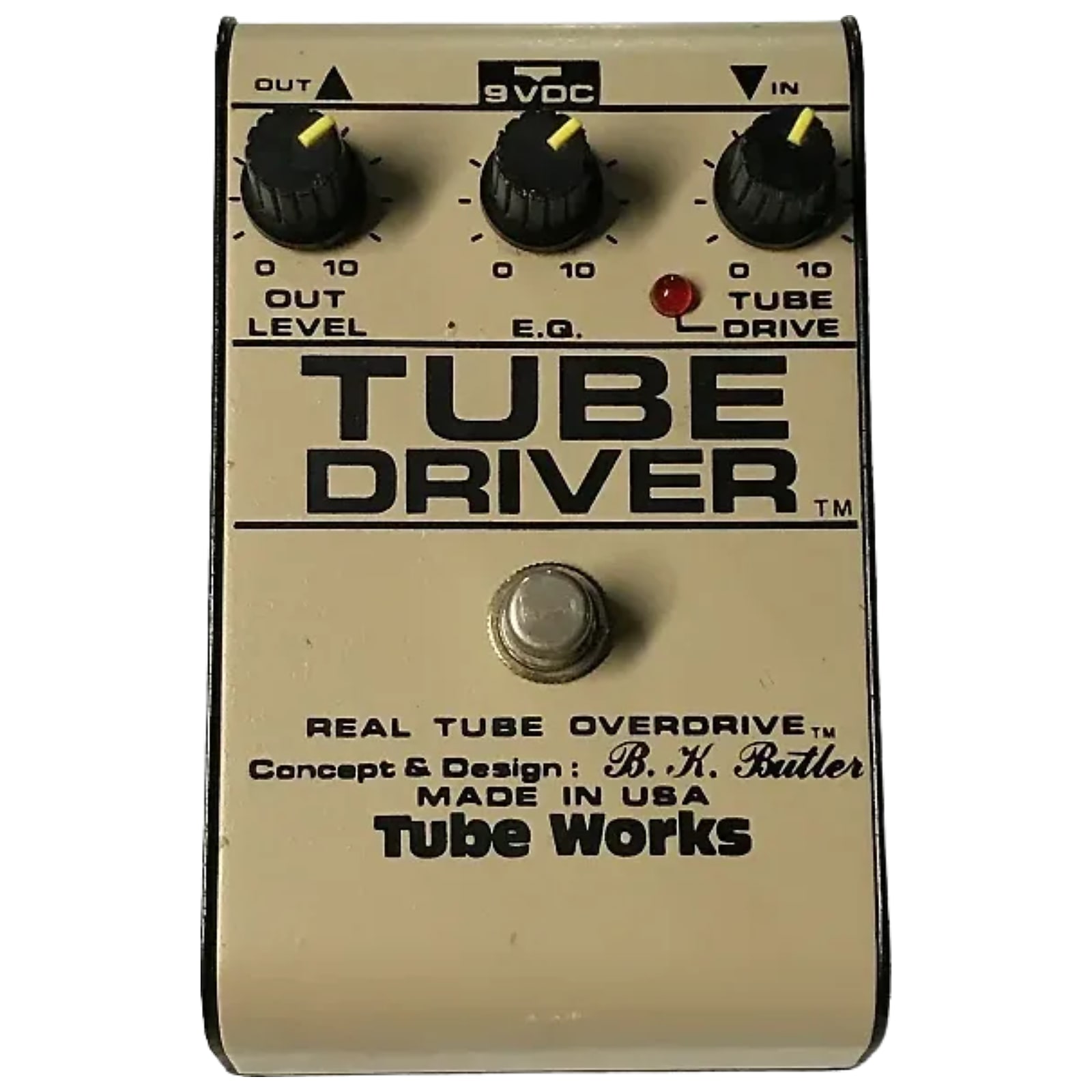 限定SALE豊富な[良品] TUBE WORKS Tube Driver 3knob エリック・ジョンソン氏も愛したサウンド/真空管搭載ならではの太い低域と豊かなゲイン [QI823] オーバードライブ