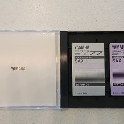 Yamaha SY77 | SY55 | SY22 | TG77 Synthesizer (S7701) SAX 1 Voice and Data Cards image 2