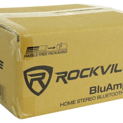 Rockville BLUAMP 150 Stereo Bluetooth Amplifier Receiver+2) Black Patio Speakers image 18
