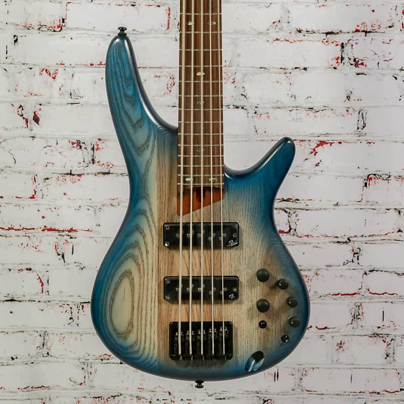 Ibanez SR Standard - 5 String Bass Guitar - Cosmic Blue Starburst Flat image 1
