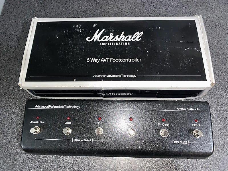 Marshall AVT Stage Foot Controller Amp Footswitch Black Reverb