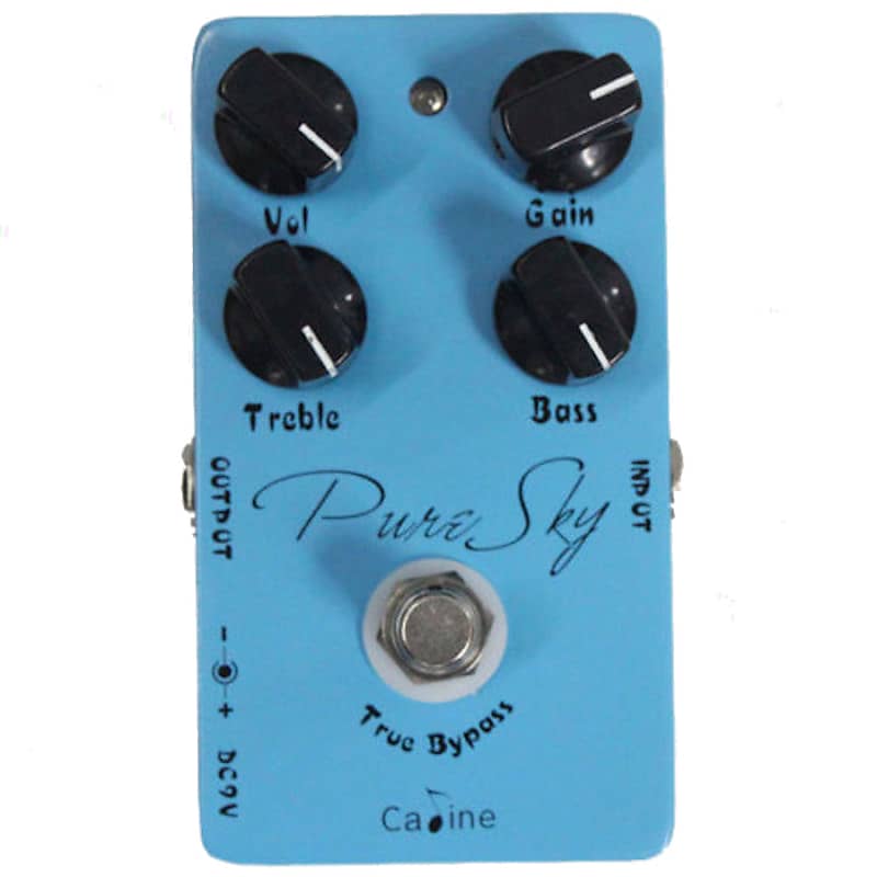 CALINE Cp-12 Pure Sky Overdrive Boost True Bypass (Original Black Knob and Lettering ver) NEW image 1
