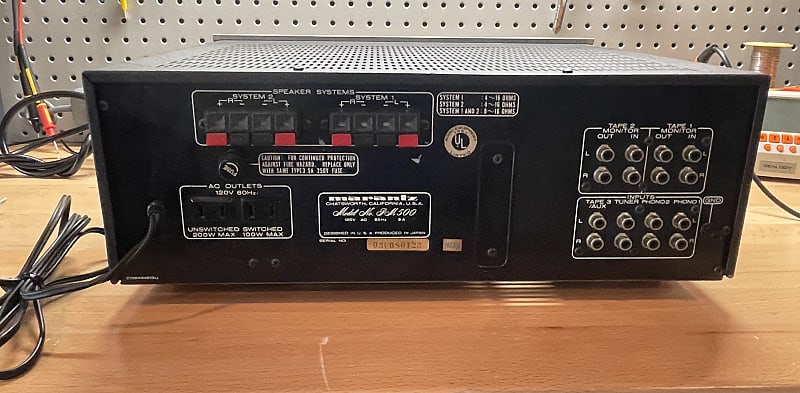Marantz PM 500 DC Stereo Amplifier 50Watts Per Channel | Reverb