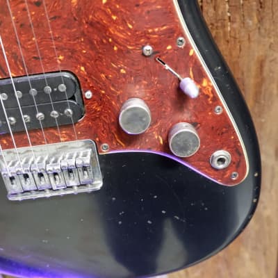 Keith Holland Custom S-ANS #1326 - Black Nitro with Red Tortoiseshell Pickguard image 9
