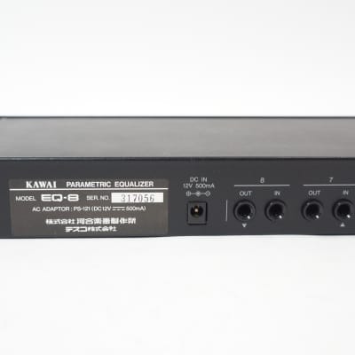 KAWAI EQ-8 8ch PARAMETRIC EQUALIZER 2Band x 4ch w/ 100-240V PSU