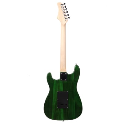 （Accept Offers）Glarry GST Electric Guitar Green Guitar + Bag Pick Strap + Accessories image 3