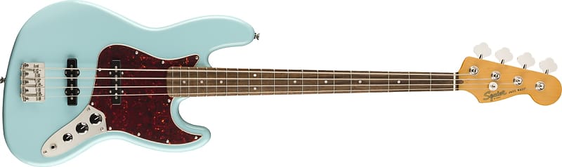 Squier Classic Vibe '60s Jazz Bass Laurel Fingerboard, Daphne Blue image 1