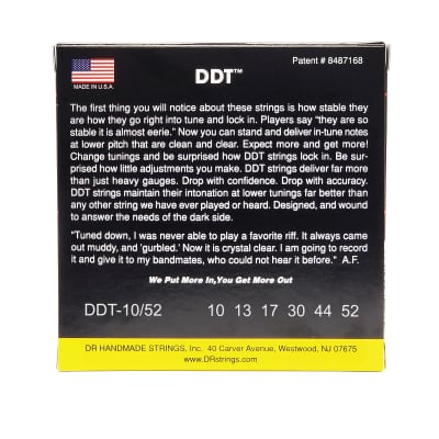 DR Strings DDT Drop Down Tuning Electric Guitar Strings: Medium To Heavy 10-52 image 3