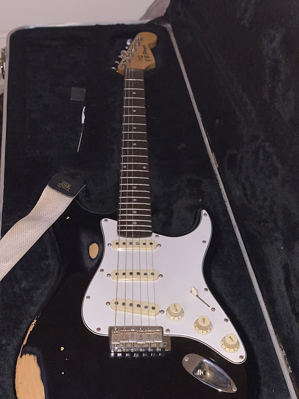JB player Stratocaster  vintage black relic image 1