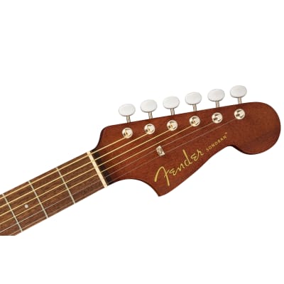Fender Sonoran Mini Acoustic Guitar w/ Gig Bag, Walnut Fretboard, All Mahogany image 5
