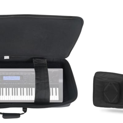 Rockville 76 Key Padded Rigid Durable Keyboard Gig Bag Case For CASIO WK-500