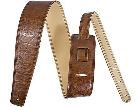 ギター Moody Straps L&L 2.5\" STD Brown / Cream Moody Straps L&L 2.5