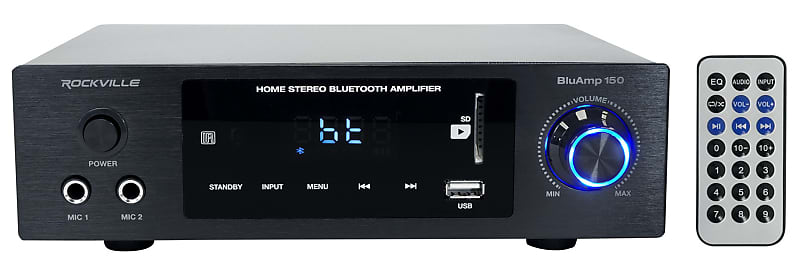 Rockville BLUAMP 150 Home Stereo Bluetooth Amplifier Receiver