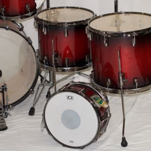 Drumcraft Series 8 Maple 7-pc Drumset in "Redburst" with Hardware -NEW image 14