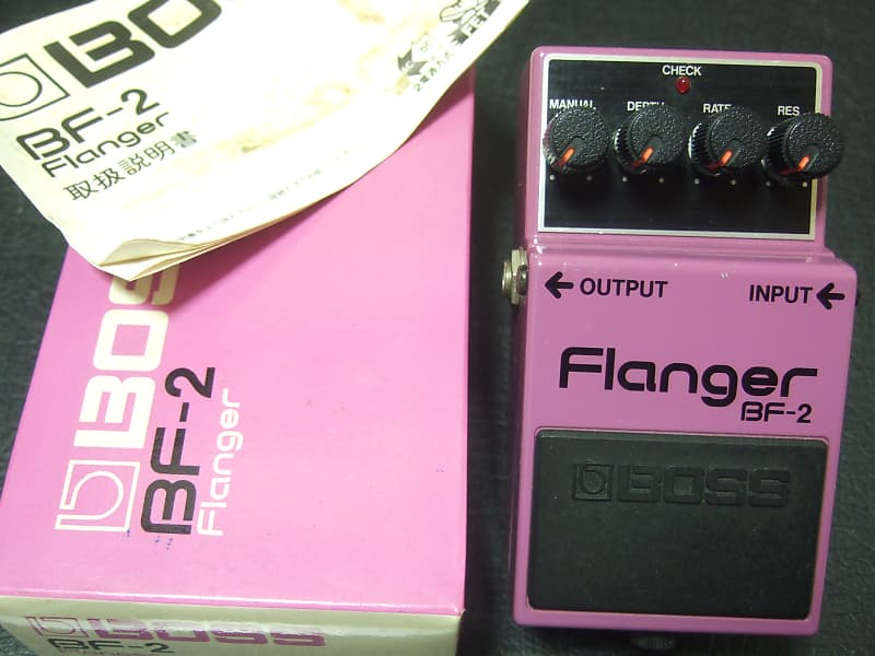 ★良音! ブラックラベル★ 1984年 BOSS BF-2 日本製 ビンテージ☆ Boss BF-2 Flanger 1980-1984 (Black Label) Made In Japan