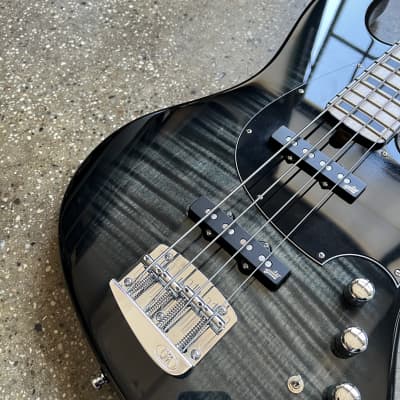 Mayones Jabba Classic 4 Flame Top 2022 - Trans Graphite Burst image 6