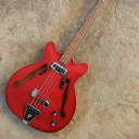 Vintage 1967 Fender Candy Apple Red Finish Coronado I Hollow Body  Bass Guitar - Very Clean!