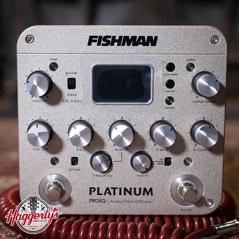 Fishman Platinum Pro EQ Acoustic Guitar Preamp Pedal | Reverb