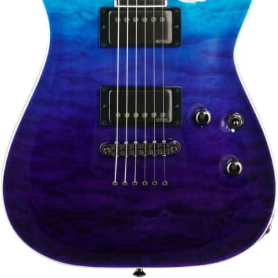 ESP E-II Horizon NT-II Electric Guitar, Blue-Purple Gradation image 9