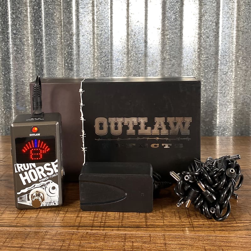 Outlaw Effects Iron Horse Pedalboard Power Supply & Cables + Tuner Guitar Effect Pedal image 1