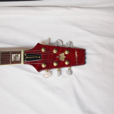 ARIA Anniversary electric GUITAR Red with Case - Used - Made in Korea image 6