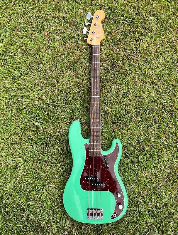 Fenderwarmoth Precision Bass 2021 Surf Green Reverb 7602