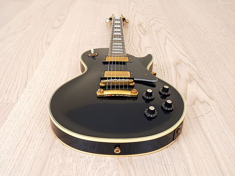 1984年 富士弦 GRECO EGC68-50 JAPAN VINTAGE 1984 Greco Japan EGC68-50 Les Paul Custom (Ebony) – Cool Old