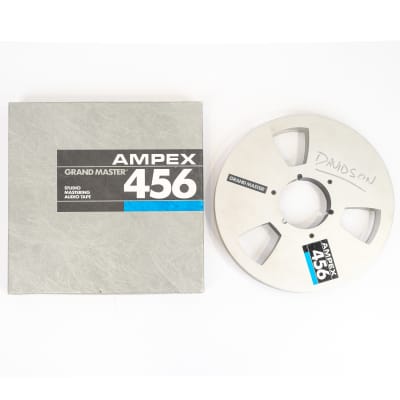 AMPEX 456 GRAND MASTER STUDIO MASTERING 1”x 2500' AUDIO TAPE