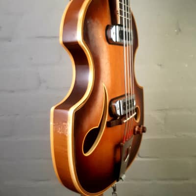 C1960 Herbert Todt PERLGOLD Violin Bass. Solid woods Archtop image 4