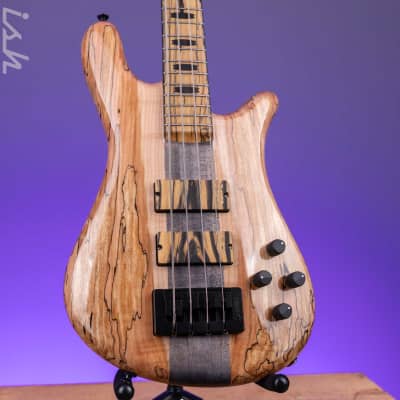Spector USA NS-2 4-String Bass Natural Spalted Maple Charcoal Block for sale