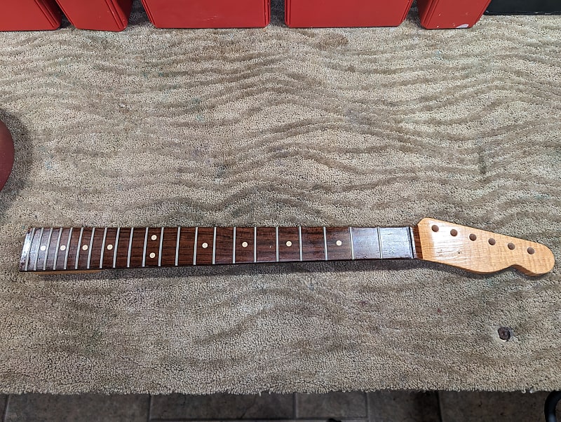 Warmoth Tele neck, Flame Maple, very nice | Reverb