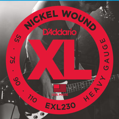 D'Addario EXL230 Nickel Wound Bass Guitar Strings, Heavy, 55-110, Long Scale image 1
