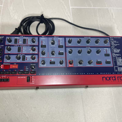 Nord Lead Nord Rack 1 Rackmount Virtual Analog Synthesizer Red w/ rack ears