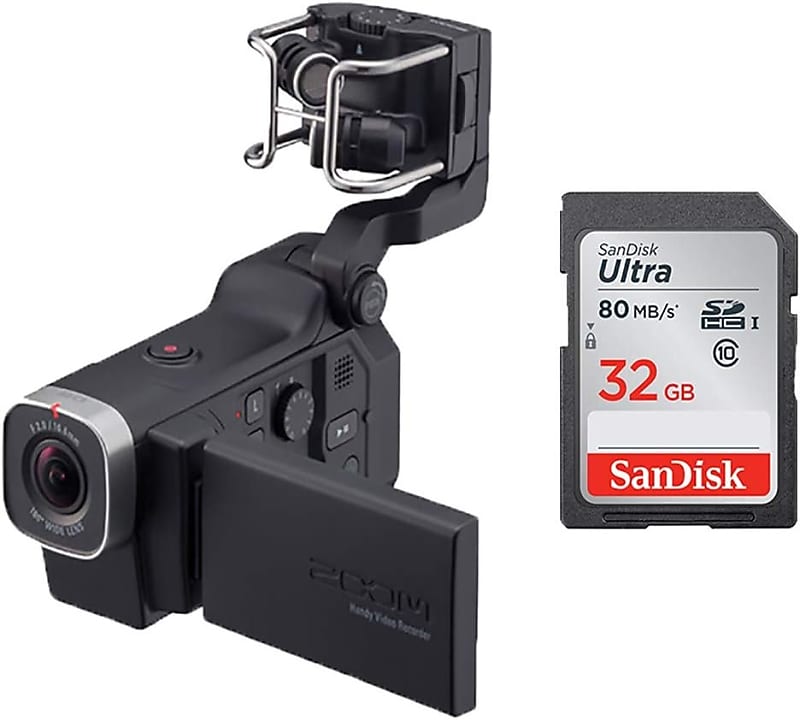 Zoom Q8 HD Video Camera + Four-Track Audio Recorder & 32GB SD Card image 1