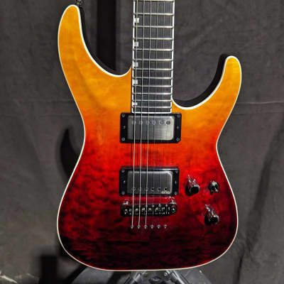 ESP E-II Horizon NT-II Tiger Eye Amber Fade Electric Guitar w/ Hardshell Case image 2