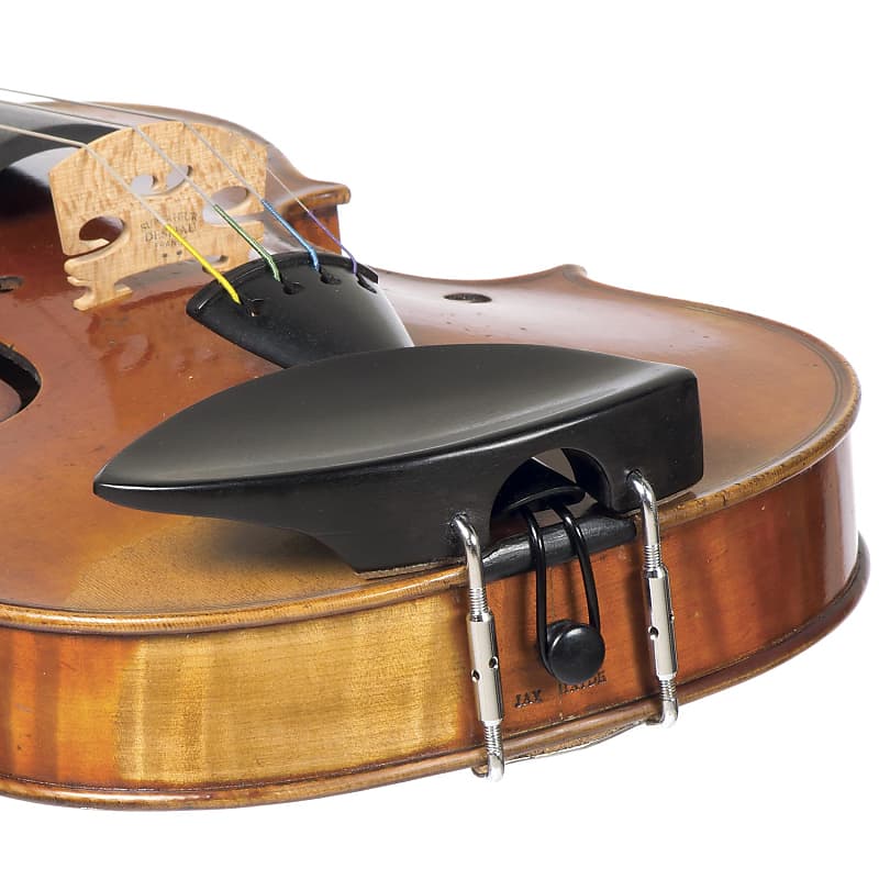 JSI Zitsman 3/4 - 4/4 Violin Chinrest - Ebony with Standard Bracket image 1