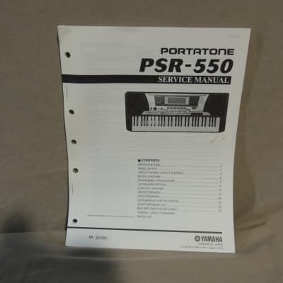 Yamaha Portatone PSR-550 Service Manual [Three Wave Music]