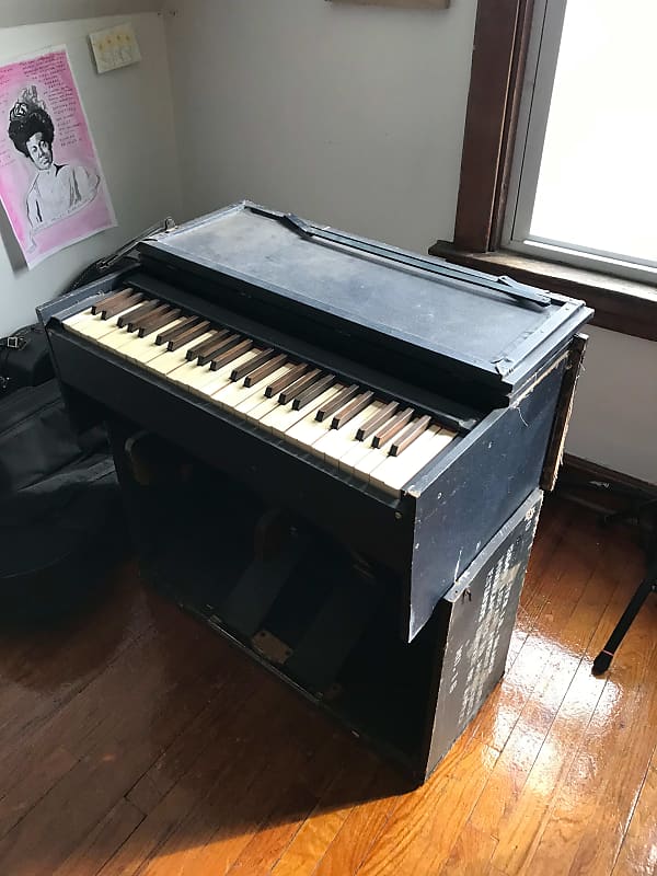 Estey Portable Pump Organ 1900s Dark Green Reverb
