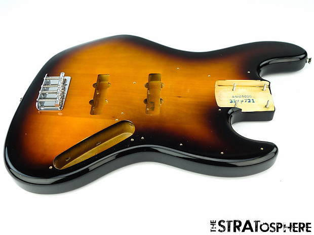 2017 Fender Squier Affinity Jazz Bass BODY + HARDWARE Guitar Brown Sunburst image 1