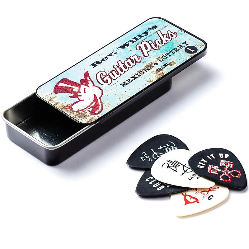 Dunlop RW101L Billy Gibbons / Reverend Willy's Light Guitar Pick Tin (6-Pack) image 1