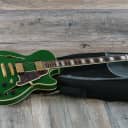 Unplayed! D’Angelico Deluxe Series Limited Edition SS Semi-Hollowbody Guitar Matte Emerald + Gig Bag