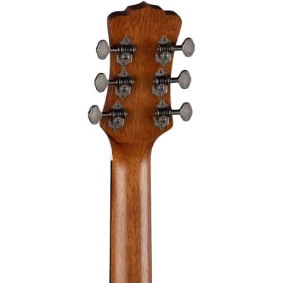 Luna Art Vintage Acoustic Electric Parlor Guitar. Solid Top image 6
