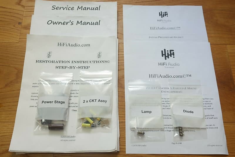 Heathkit sp-2 restoration kit filter capacitor repair rebuild fix  			