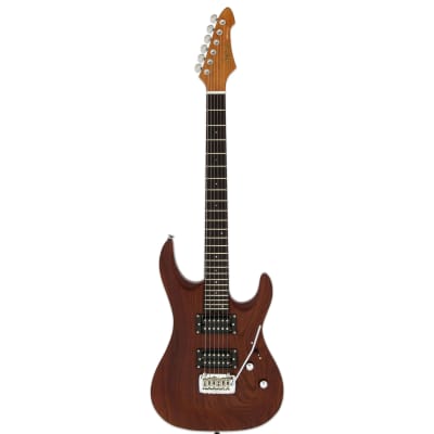 Aria Pro II Electric Guitar Mac Dlx Stained Brown for sale