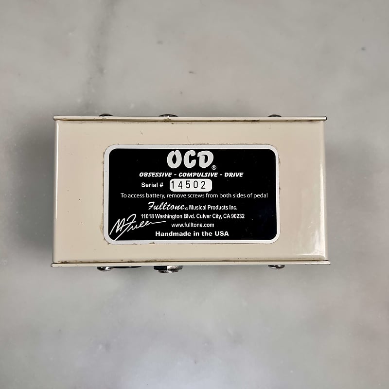 Fulltone OCD V1 Series 3 2007 - White - Rico Signed