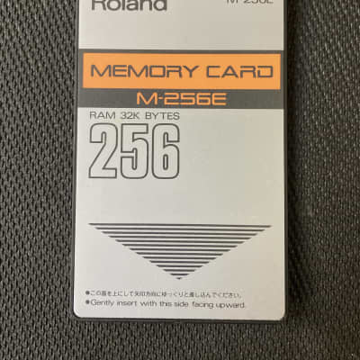 Roland M-256E M256-E 32KB RAM Memory Card 90 - Silver | Reverb